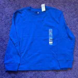 Gap - Boys Royal Blue long sleeve shirt -Size 6/7- NWT